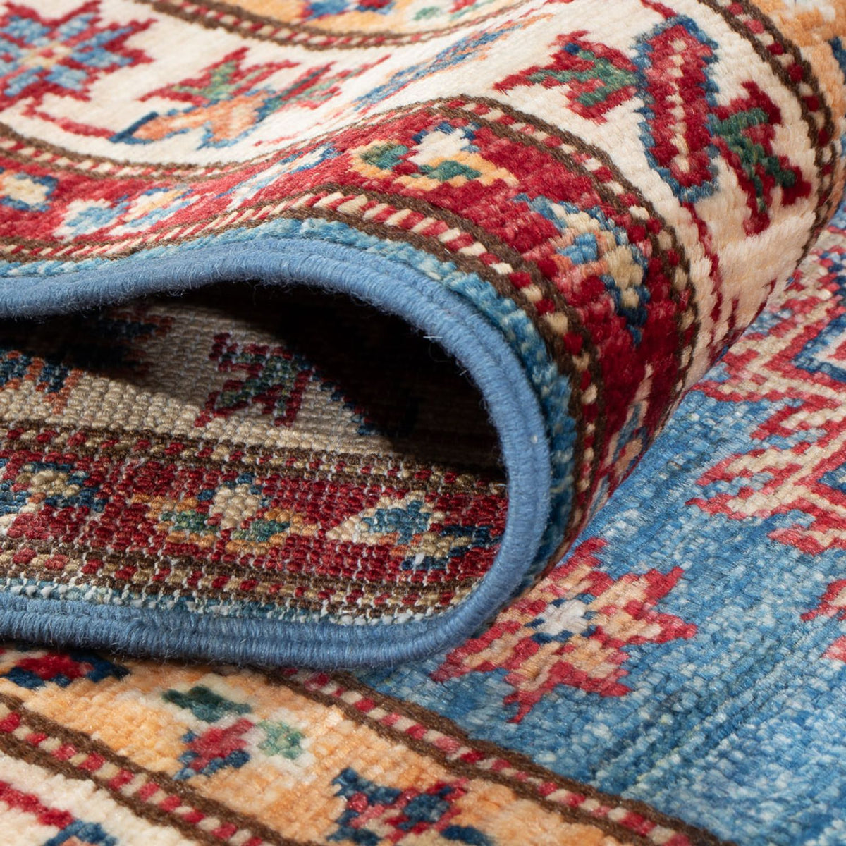 Alfombra de pasillo Alfombra Ziegler - Kazak - 180 x 60 cm - azul