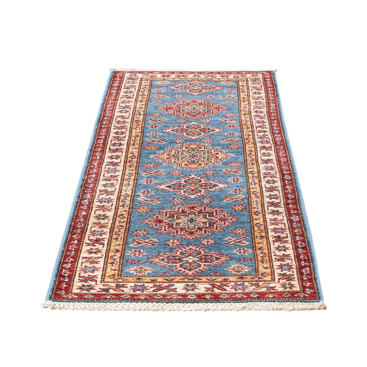Alfombra de pasillo Alfombra Ziegler - Kazak - 180 x 60 cm - azul