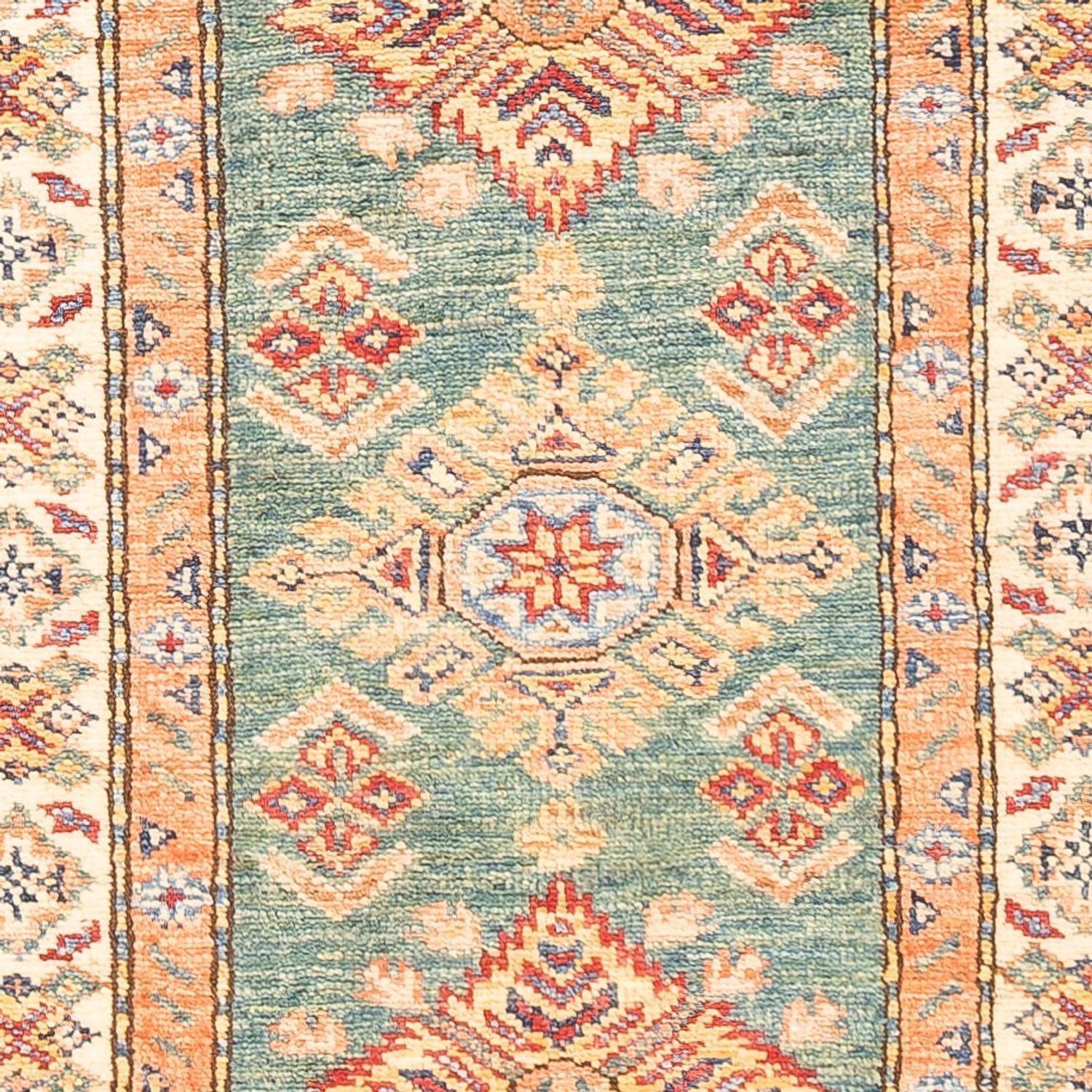 Alfombra de pasillo Alfombra Ziegler - Kazak - 178 x 58 cm - verde claro