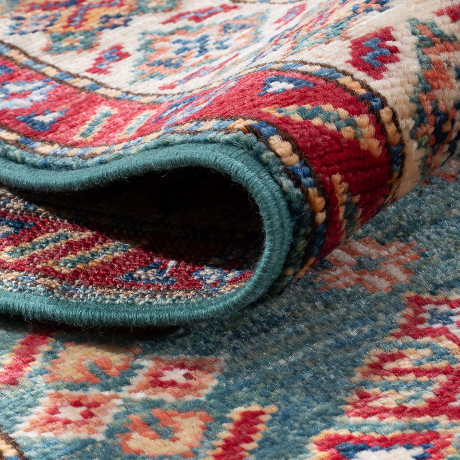 Alfombra de pasillo Alfombra Ziegler - Kazak - 178 x 58 cm - verde claro