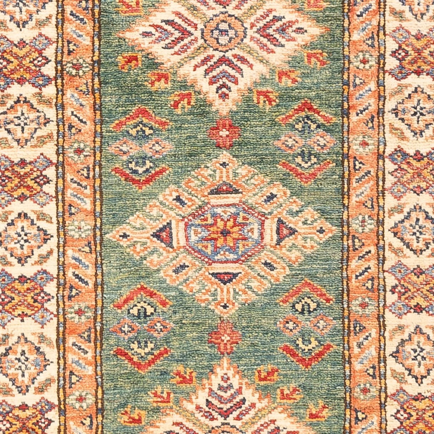 Alfombra de pasillo Alfombra Ziegler - Kazak - 183 x 59 cm - verde