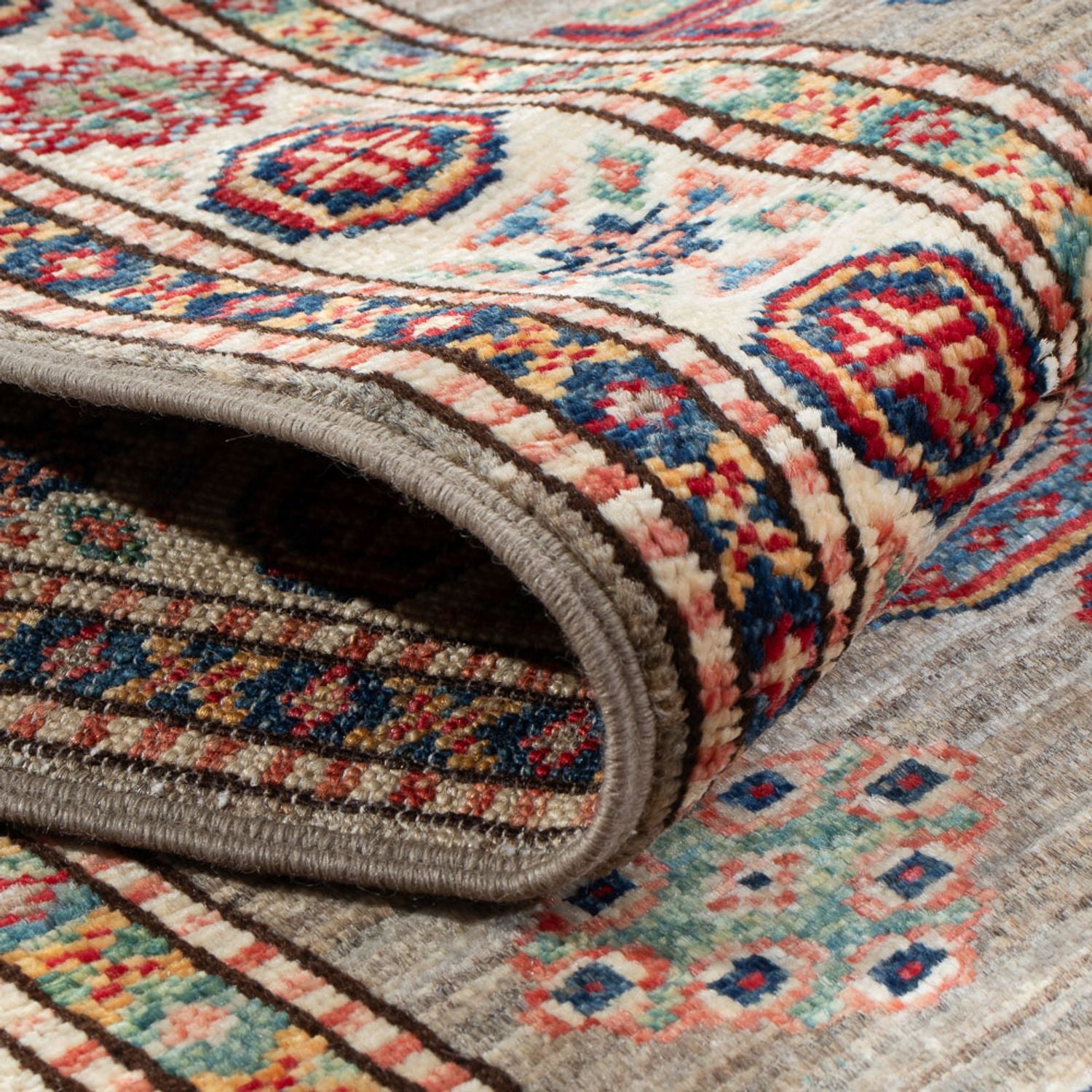 Alfombra de pasillo Alfombra Ziegler - Kazak - 174 x 58 cm - beige