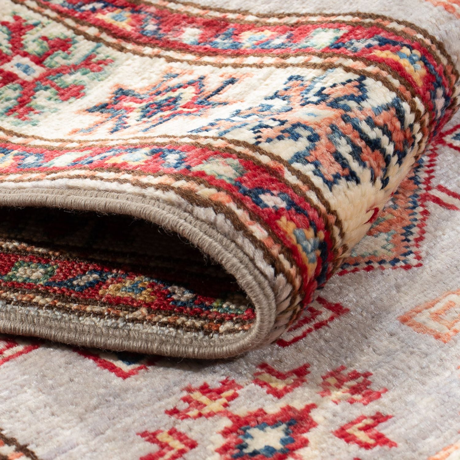 Alfombra de pasillo Alfombra Ziegler - Kazak - 180 x 57 cm - beige