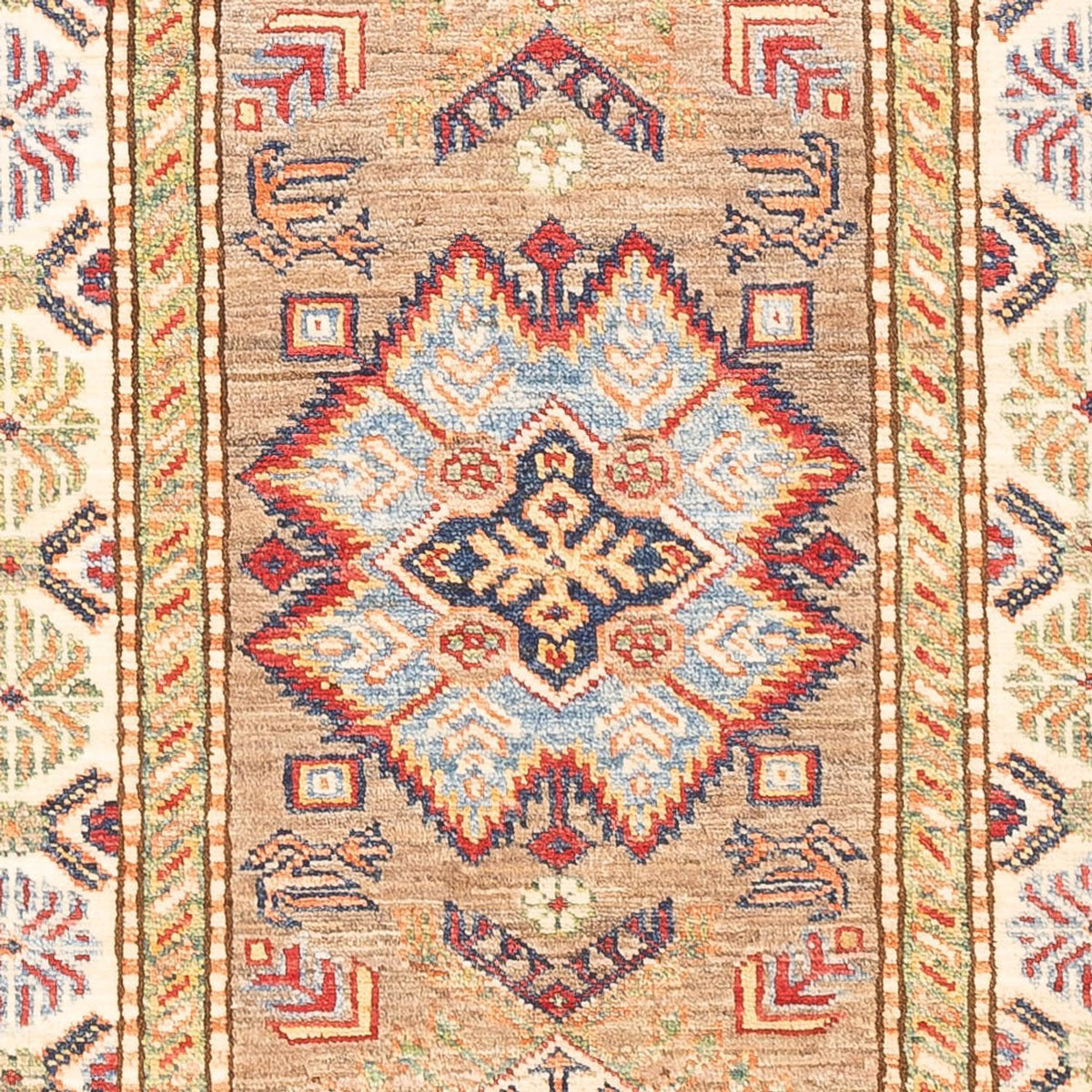 Alfombra de pasillo Alfombra Ziegler - Kazak - 201 x 72 cm - beige