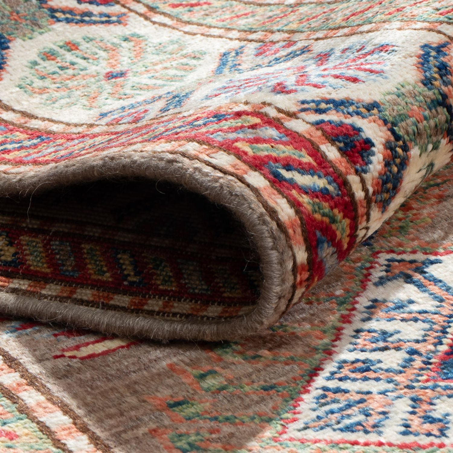 Alfombra de pasillo Alfombra Ziegler - Kazak - 201 x 72 cm - beige