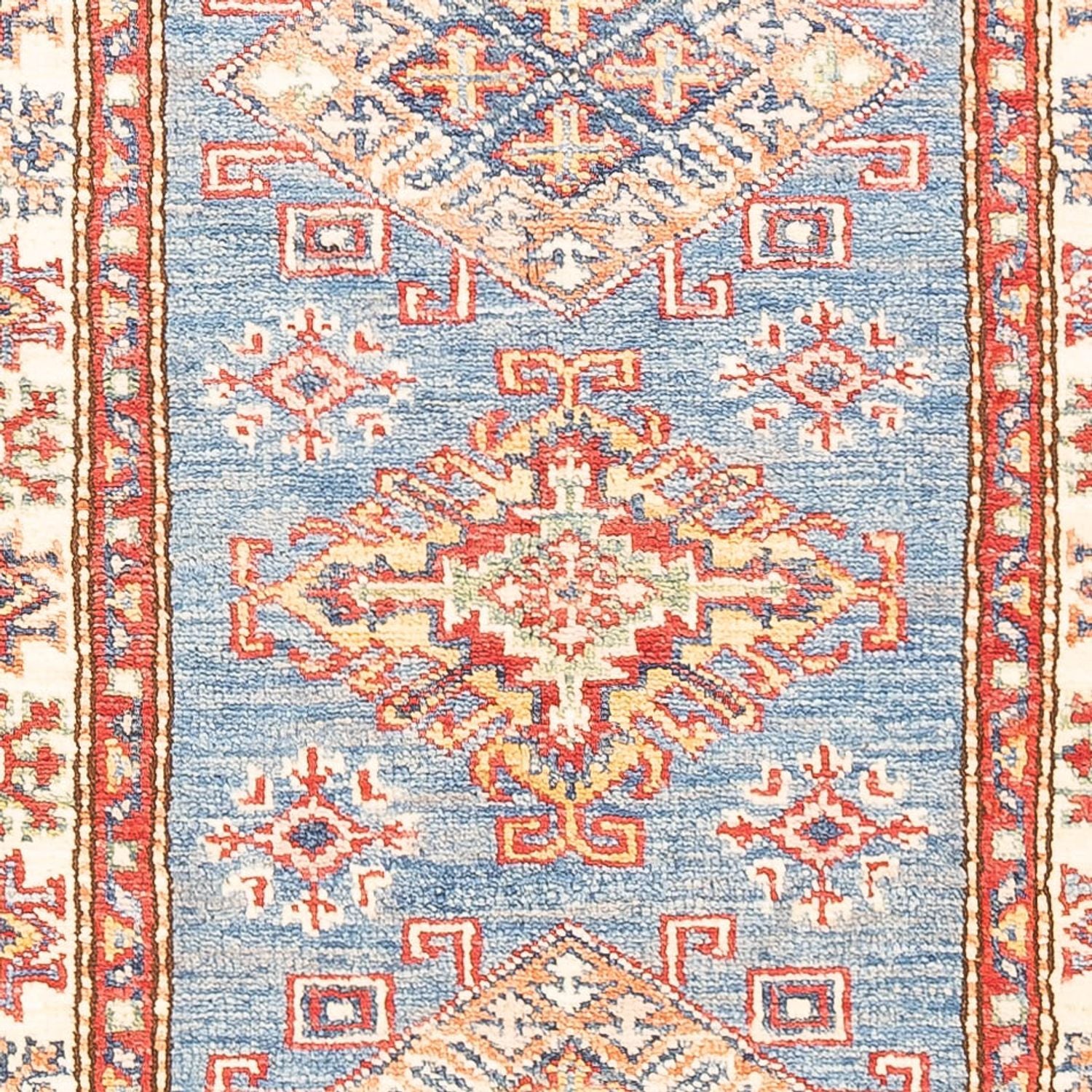 Alfombra de pasillo Alfombra Ziegler - Kazak - 185 x 61 cm - azul claro