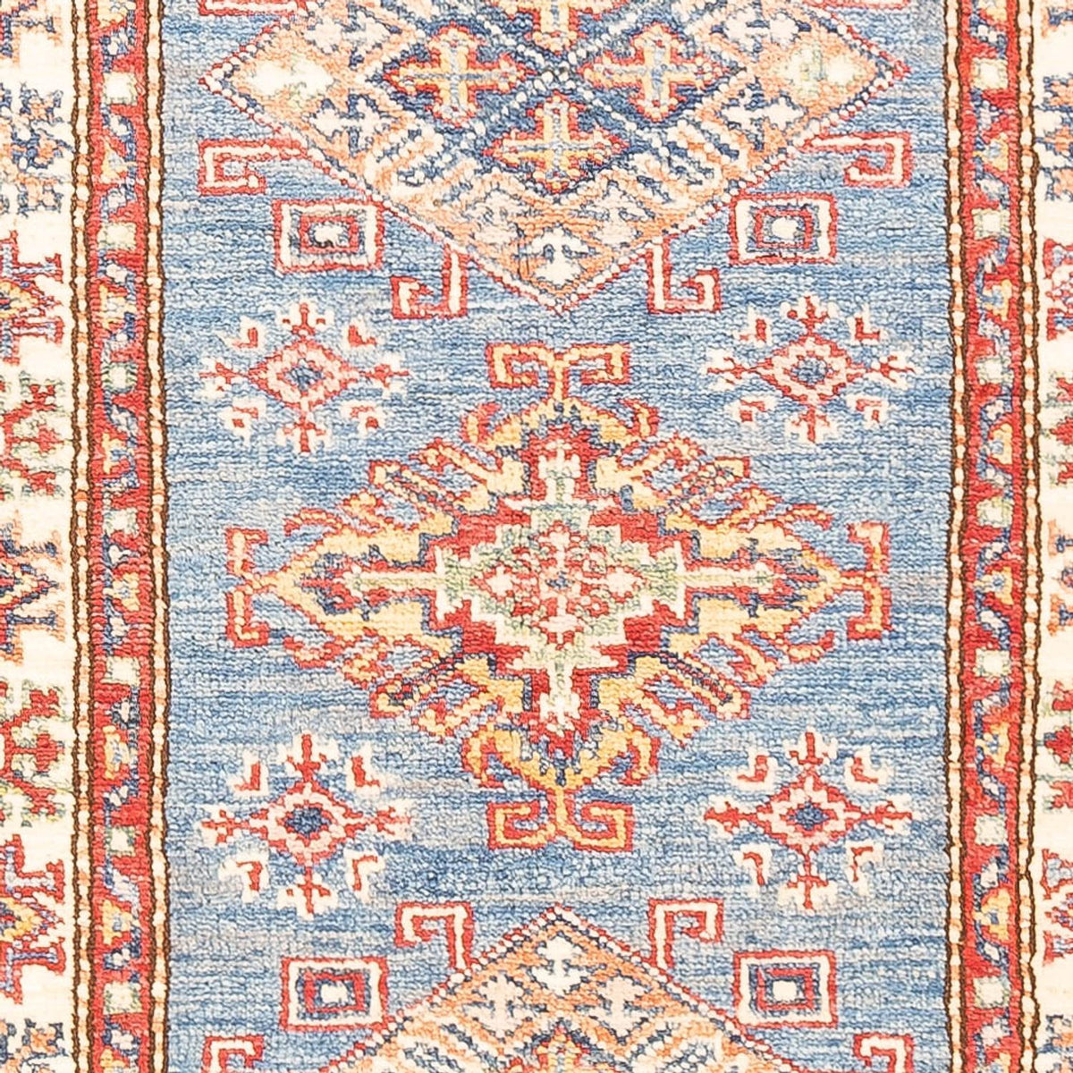 Alfombra de pasillo Alfombra Ziegler - Kazak - 185 x 61 cm - azul claro