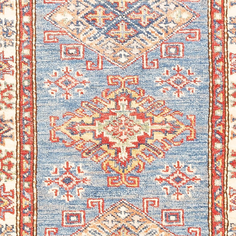 Alfombra de pasillo Alfombra Ziegler - Kazak - 185 x 61 cm - azul claro