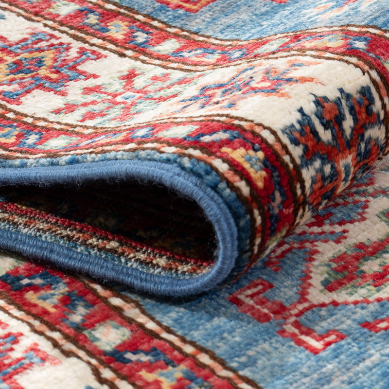 Alfombra de pasillo Alfombra Ziegler - Kazak - 185 x 61 cm - azul claro