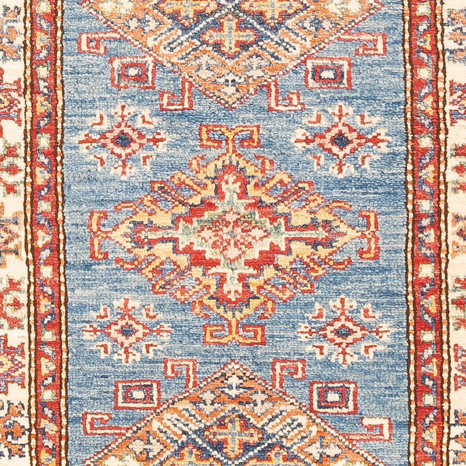Alfombra de pasillo Alfombra Ziegler - Kazak - 186 x 58 cm - azul claro