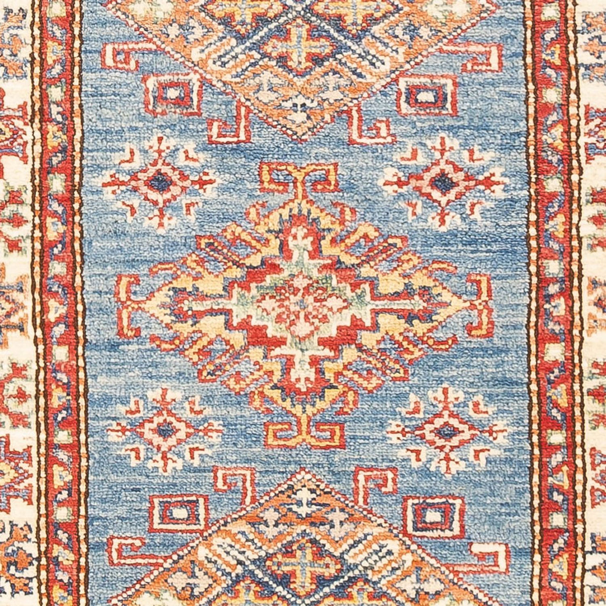 Alfombra de pasillo Alfombra Ziegler - Kazak - 186 x 58 cm - azul claro