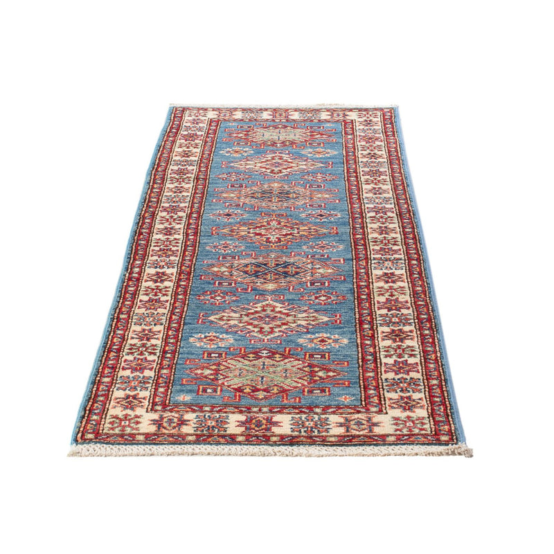 Alfombra de pasillo Alfombra Ziegler - Kazak - 186 x 58 cm - azul claro
