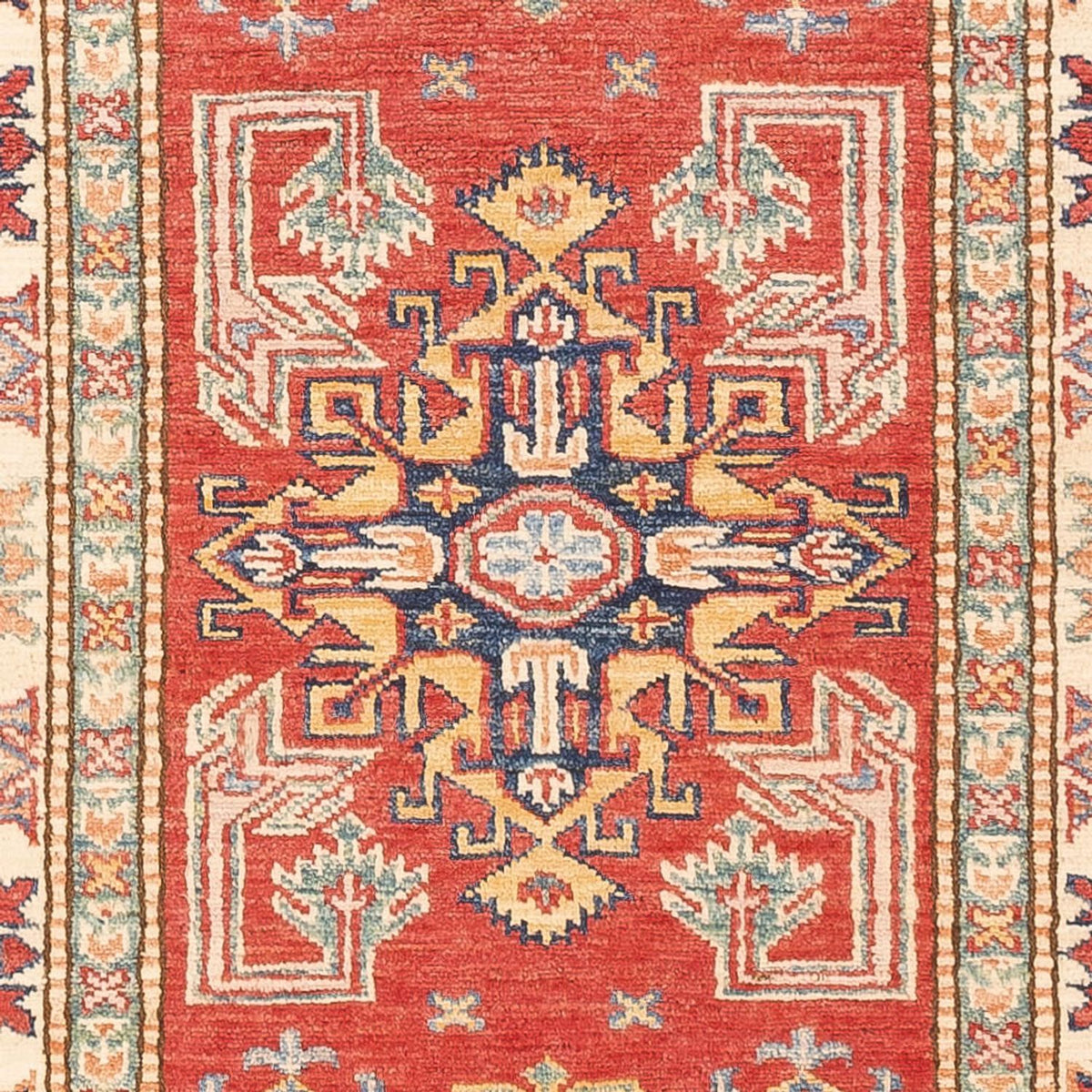 Alfombra de pasillo Alfombra Ziegler - Kazak - 190 x 73 cm - rojo claro