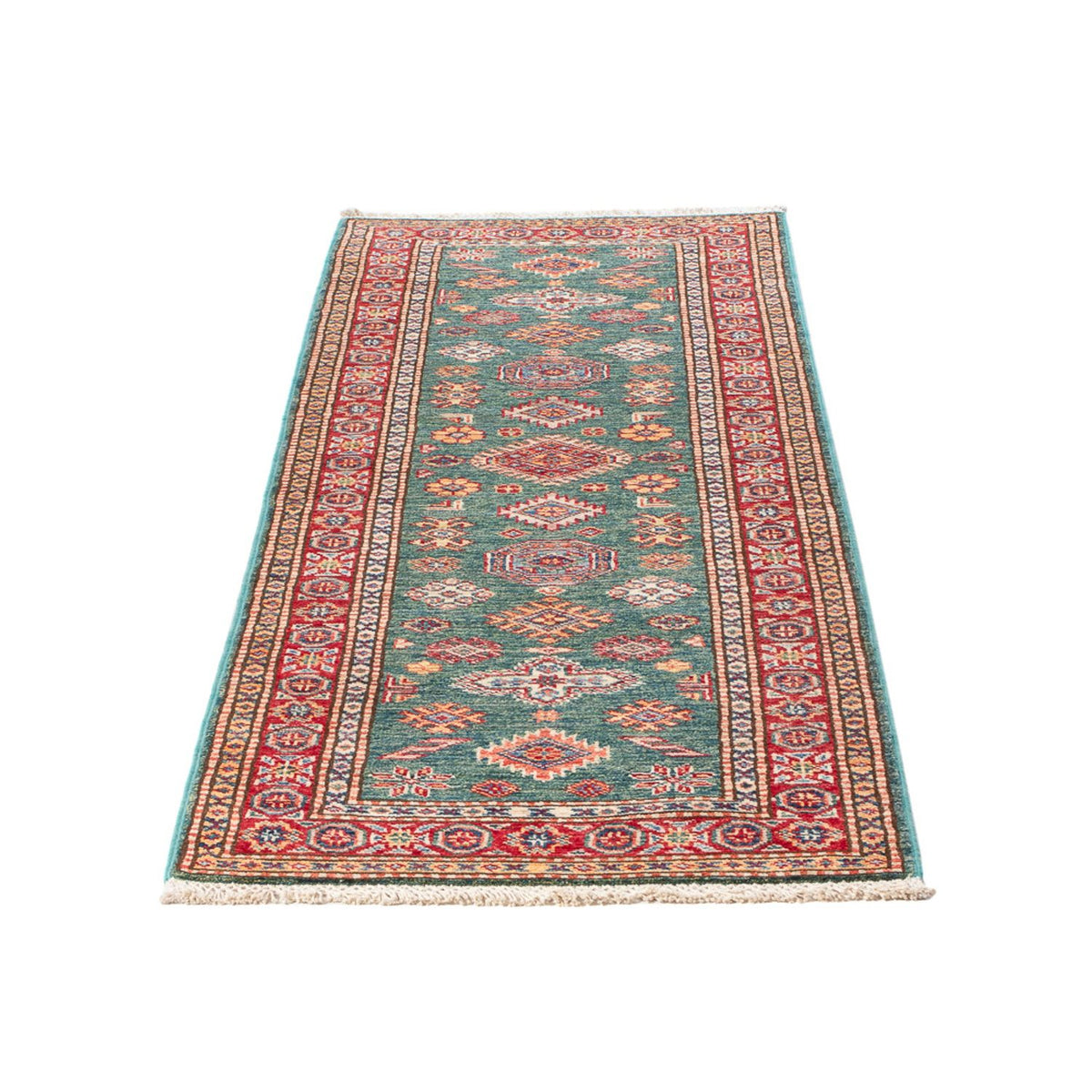 Alfombra de pasillo Alfombra Ziegler - Kazak - 187 x 60 cm - verde claro