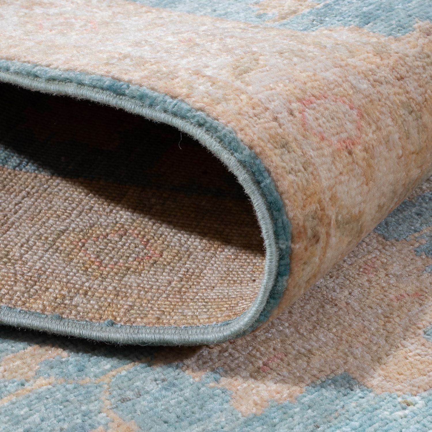 Alfombra de pasillo Alfombra Ziegler - 209 x 61 cm - turquesa