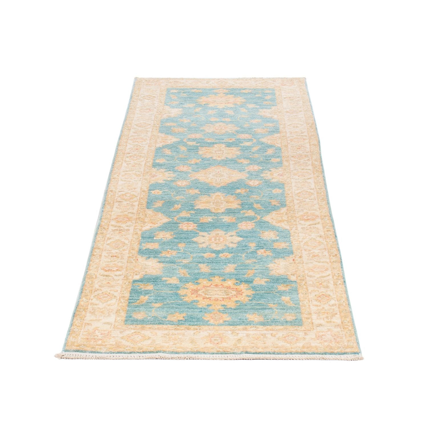 Alfombra de pasillo Alfombra Ziegler - 209 x 61 cm - turquesa