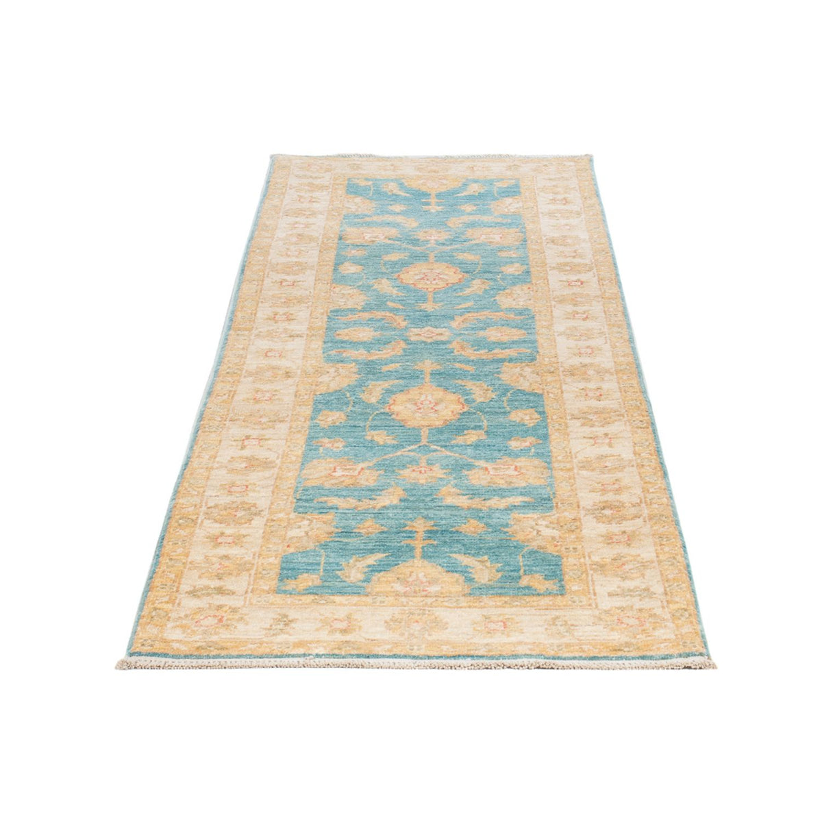 Alfombra de pasillo Alfombra Ziegler - 208 x 61 cm - turquesa