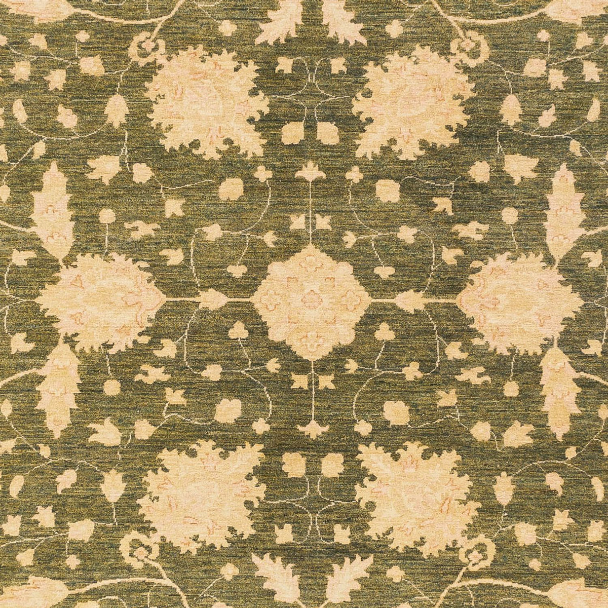 Alfombra Ziegler - 404 x 307 cm - verde oliva
