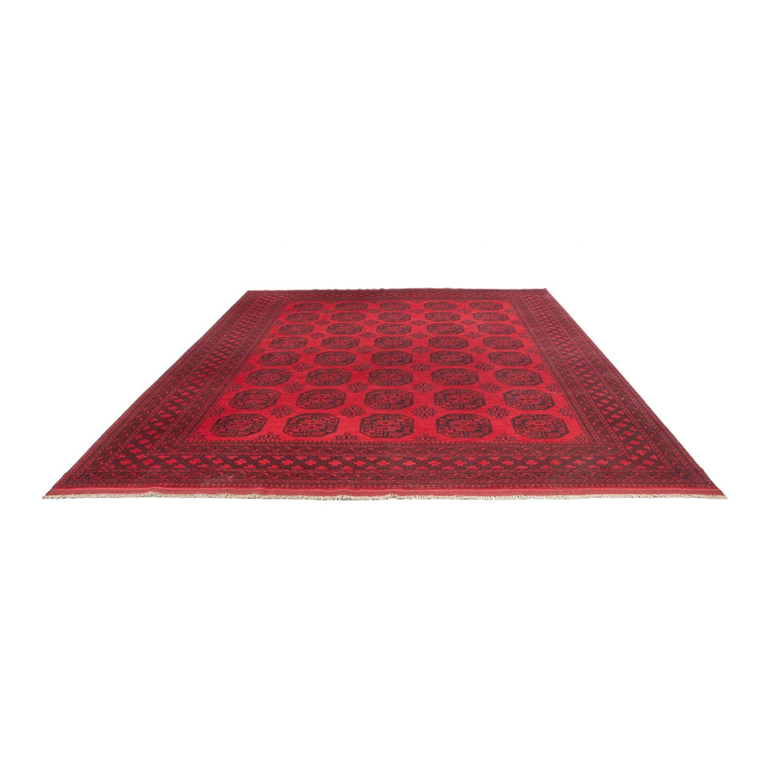 Alfombra afgana - Filpa - 401 x 309 cm - rojo