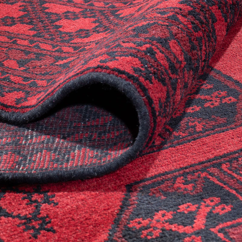 Alfombra afgana - Filpa - 384 x 295 cm - rojo