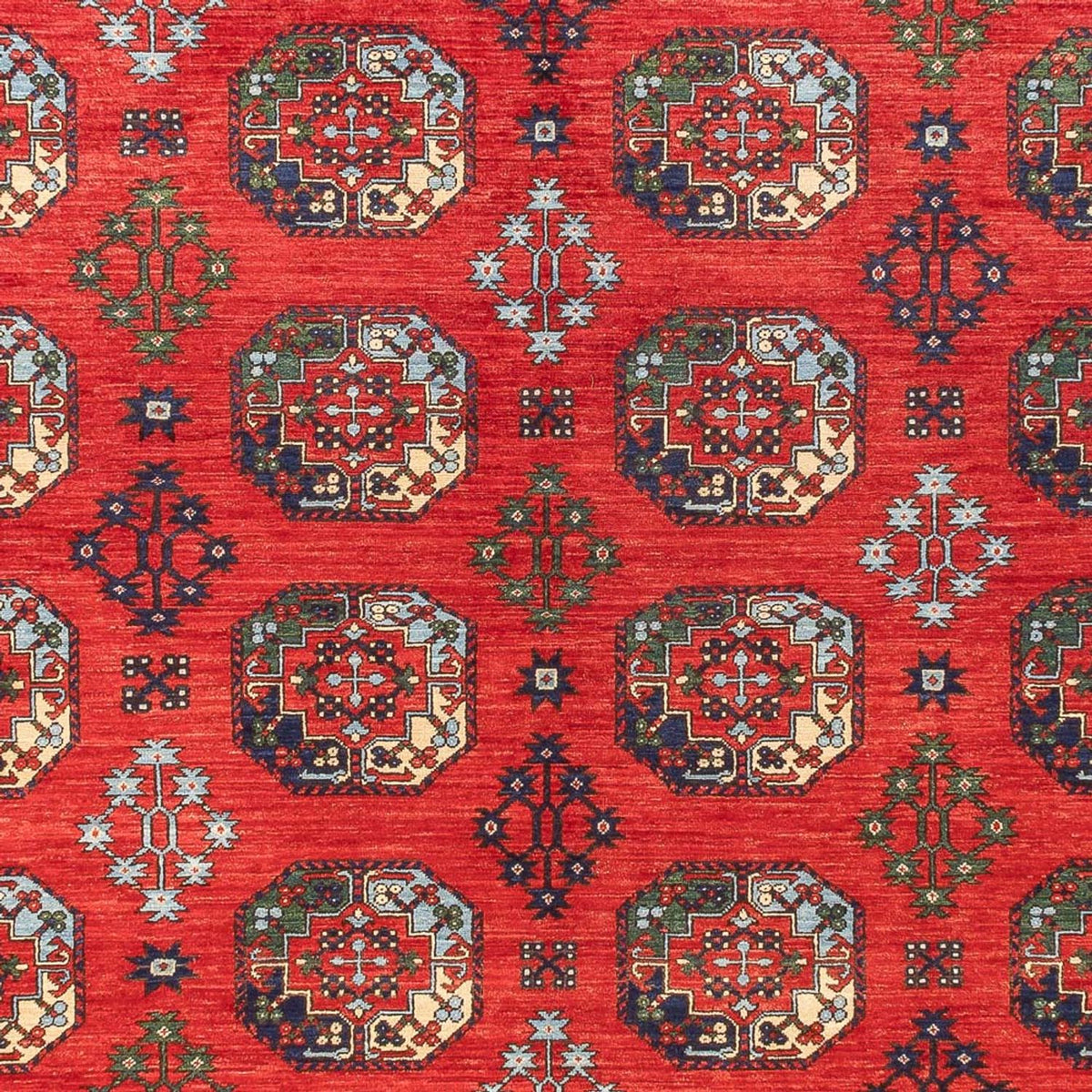 Alfombra afgana - 379 x 307 cm - rojo