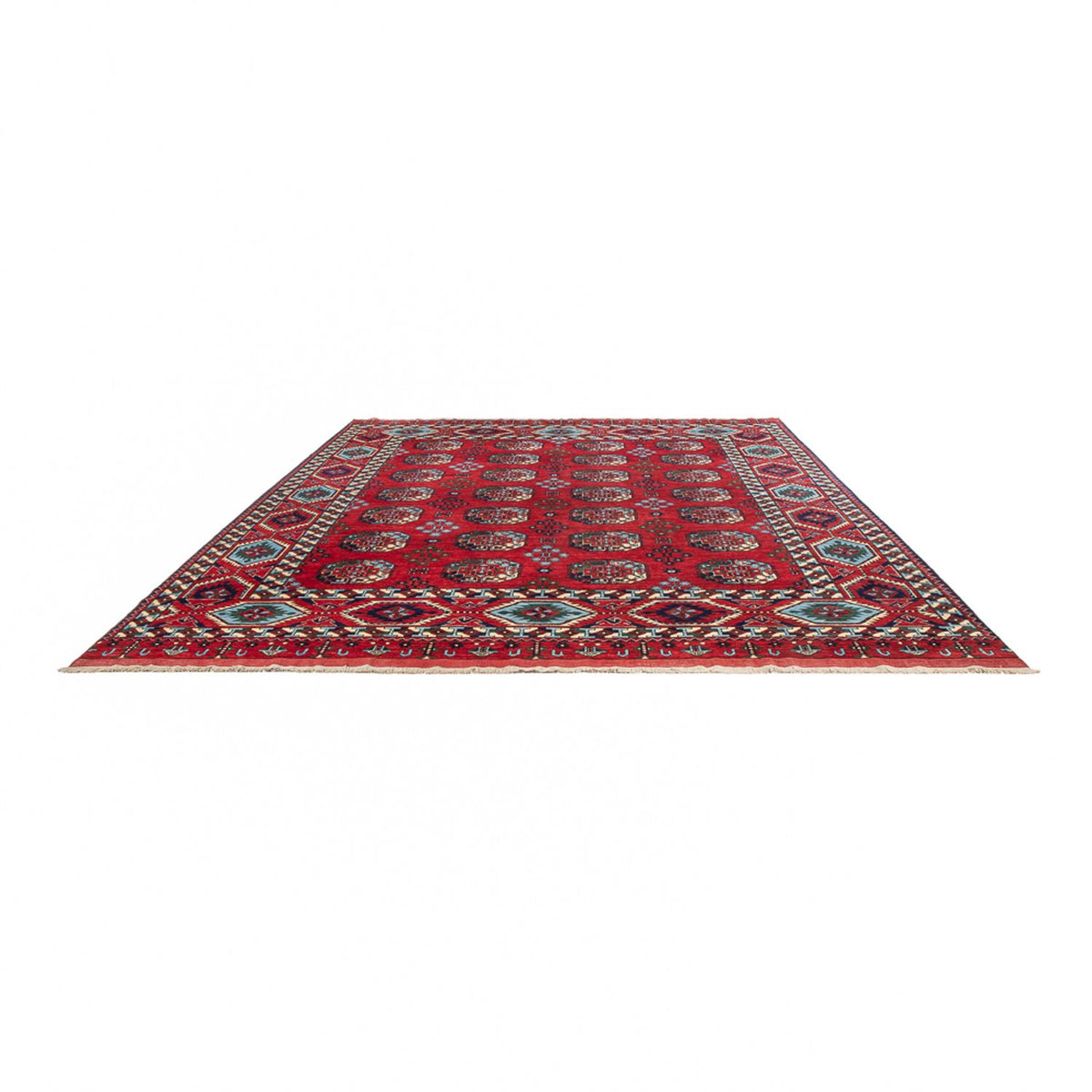 Alfombra afgana - 379 x 307 cm - rojo