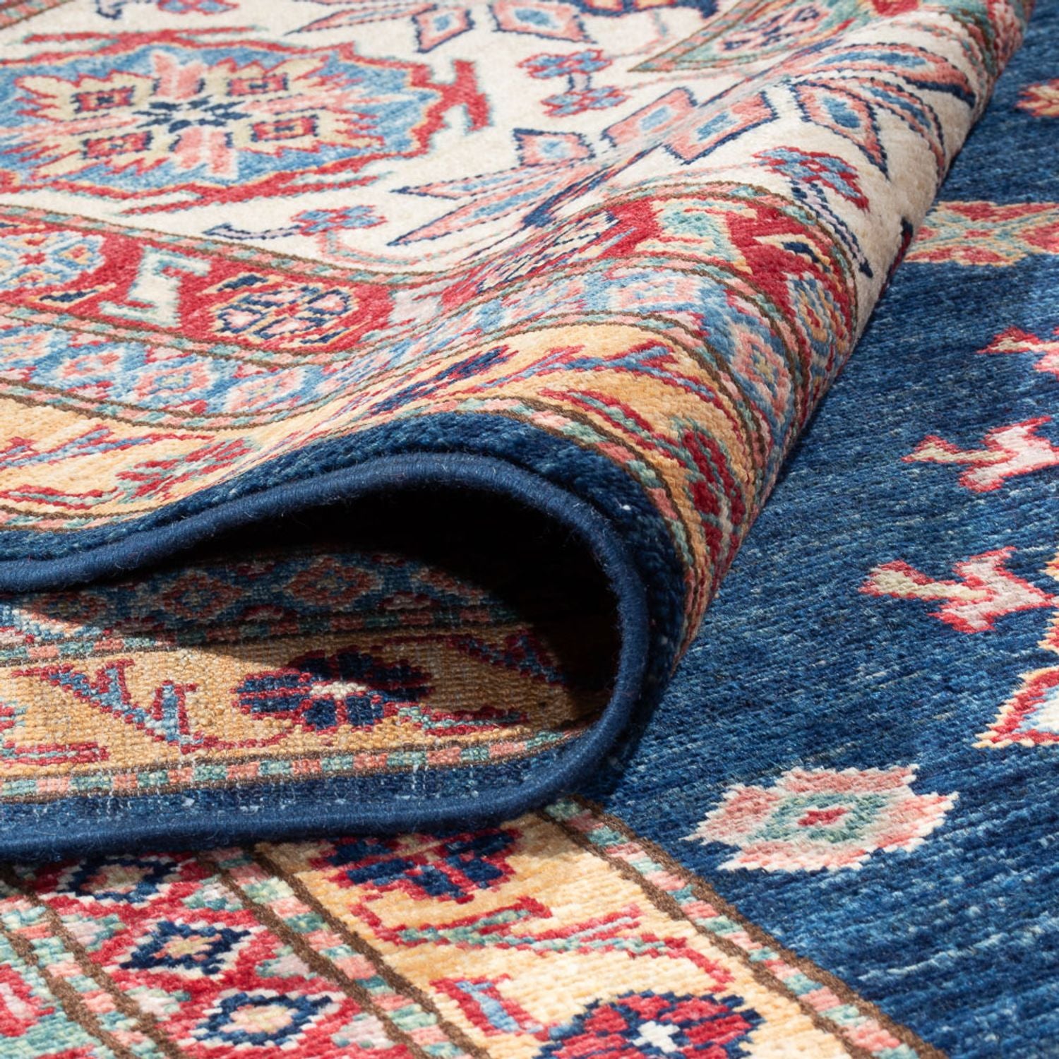 Alfombra Ziegler - Kazak - 410 x 305 cm - azul oscuro