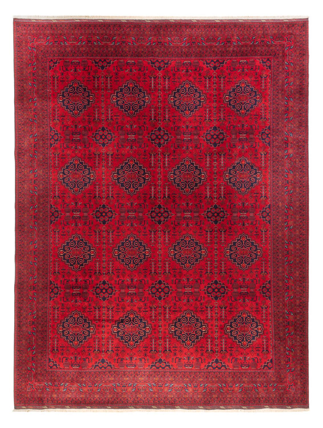 Alfombra afgana - 397 x 295 cm - rojo