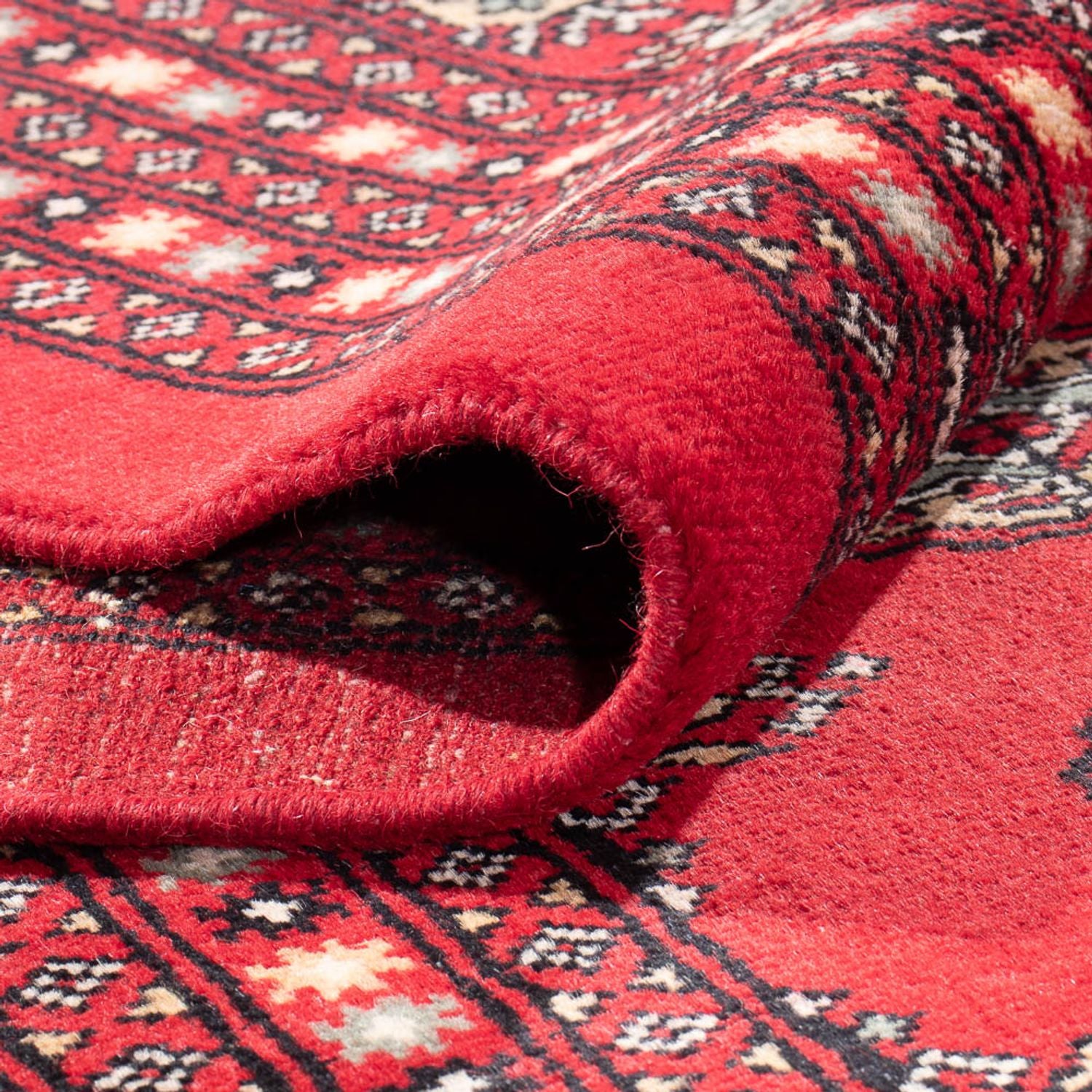 Alfombra afgana - Bukhara - 401 x 311 cm - rojo claro