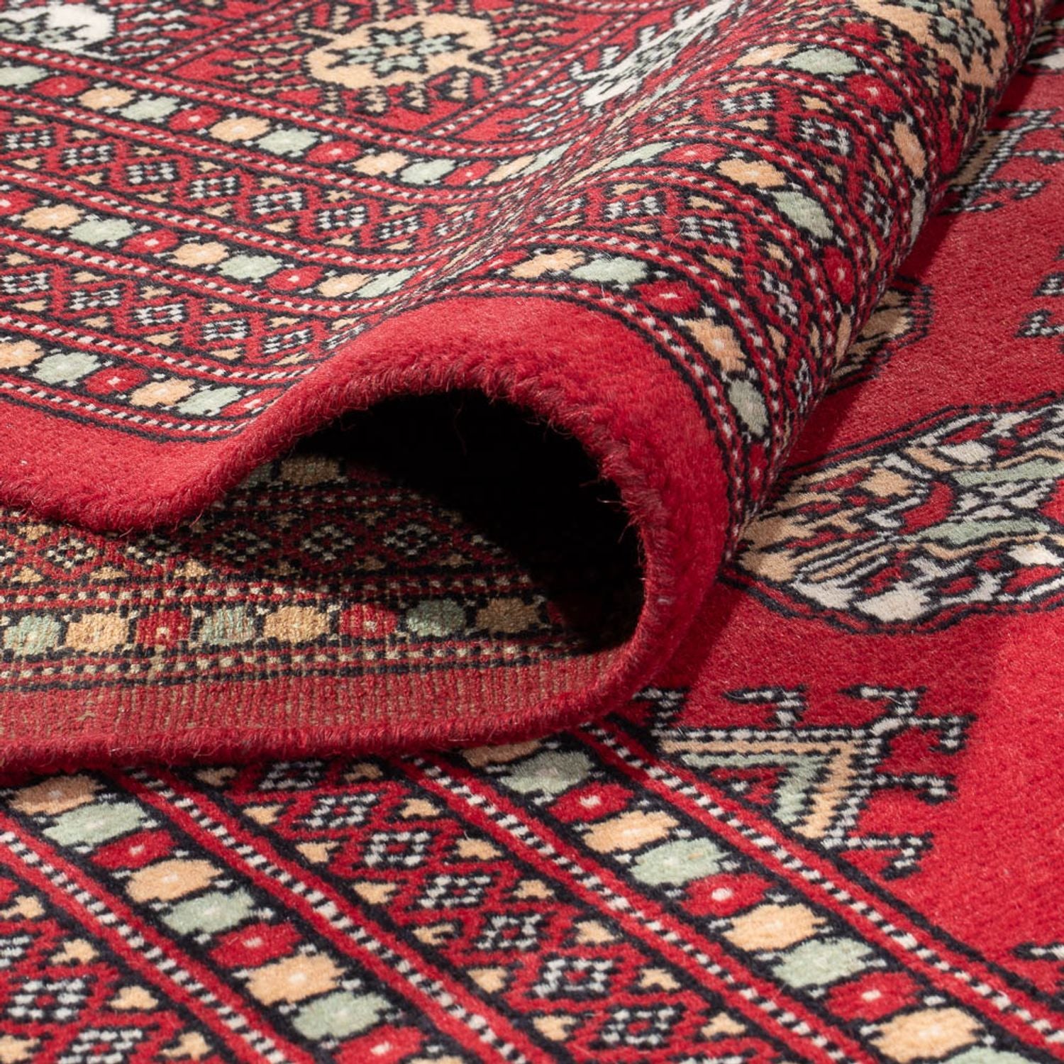 Alfombra afgana - Bukhara - 418 x 310 cm - rojo claro