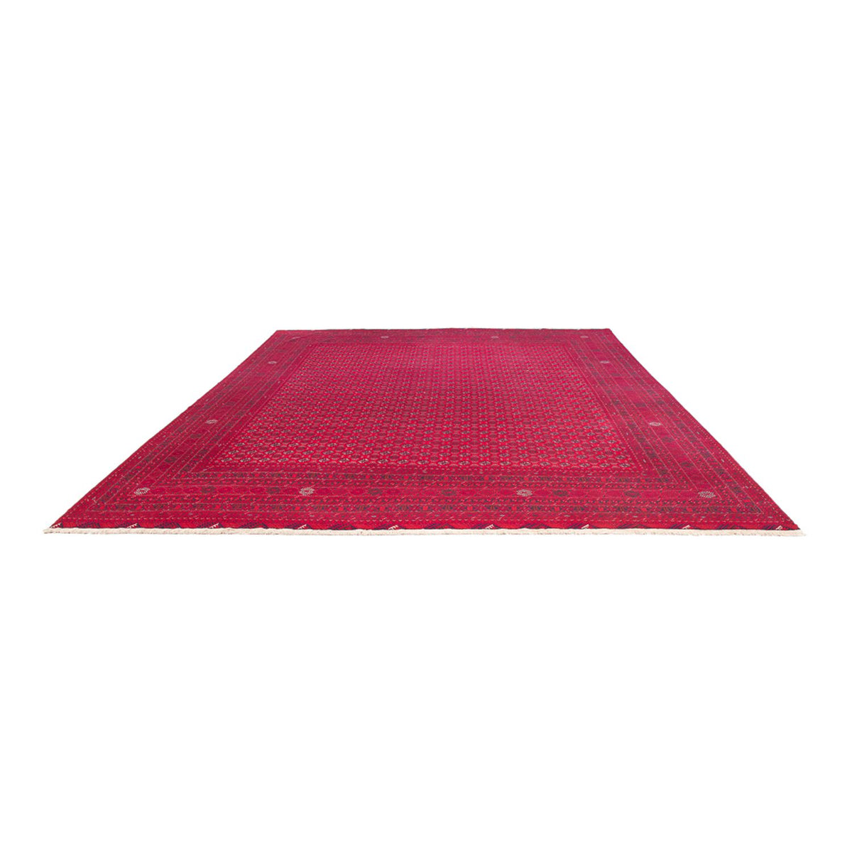 Alfombra afgana - Real - 395 x 294 cm - rojo