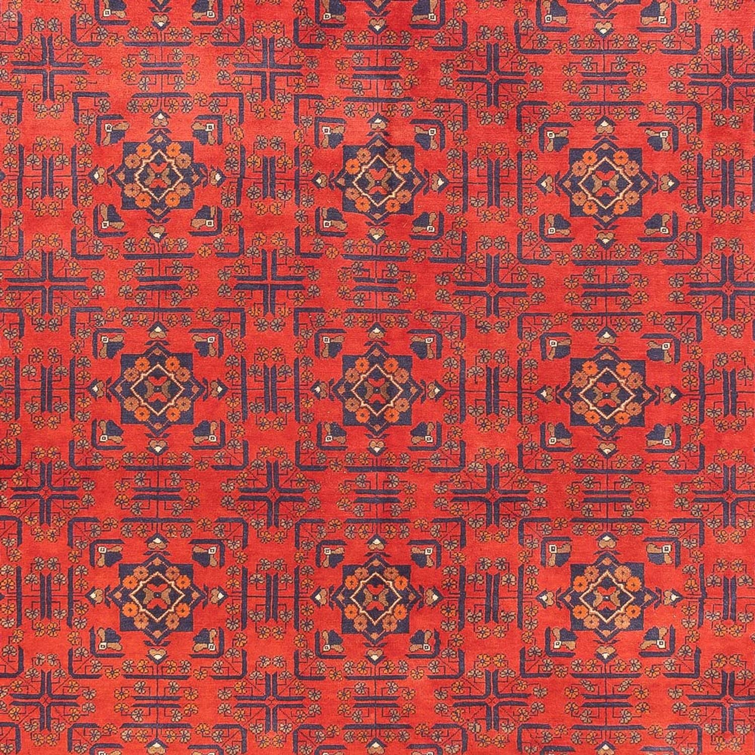 Alfombra afgana - Kunduz - 391 x 296 cm - rojo