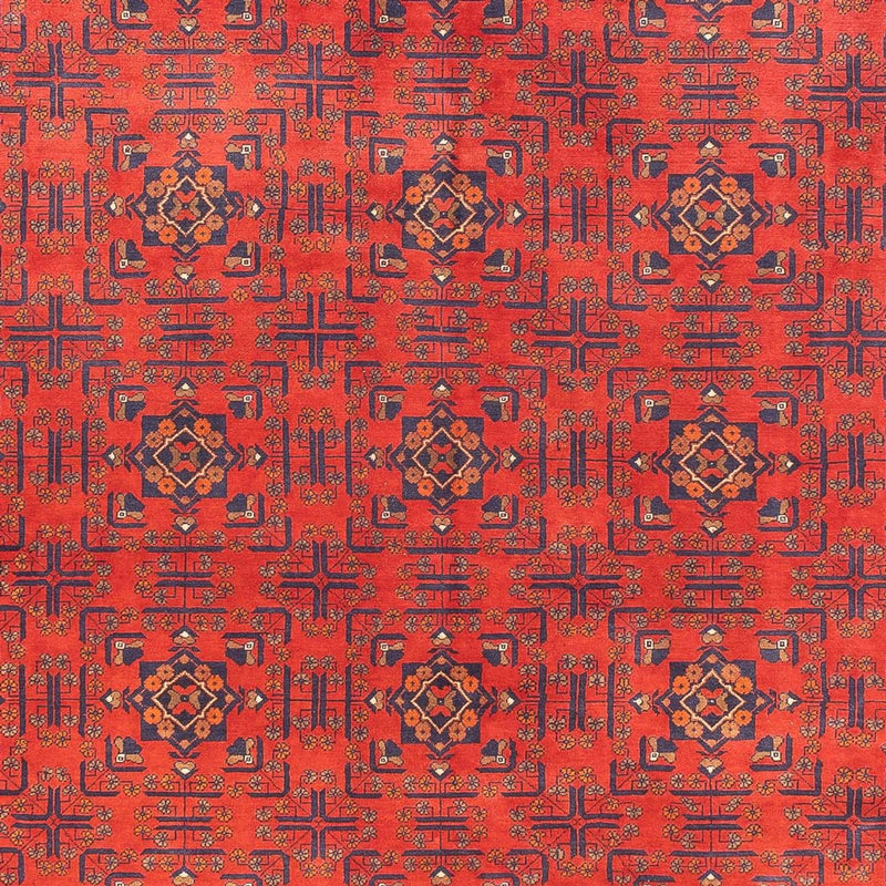 Alfombra afgana - Kunduz - 391 x 296 cm - rojo