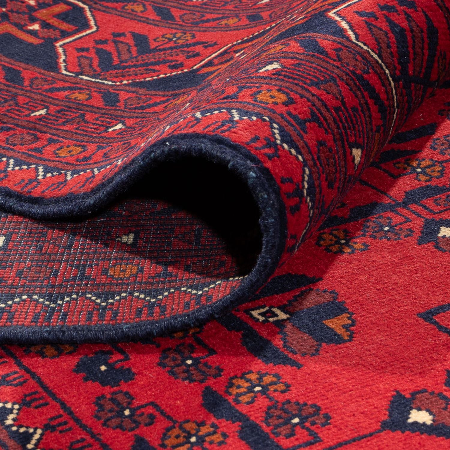 Alfombra afgana - Kunduz - 382 x 309 cm - rojo