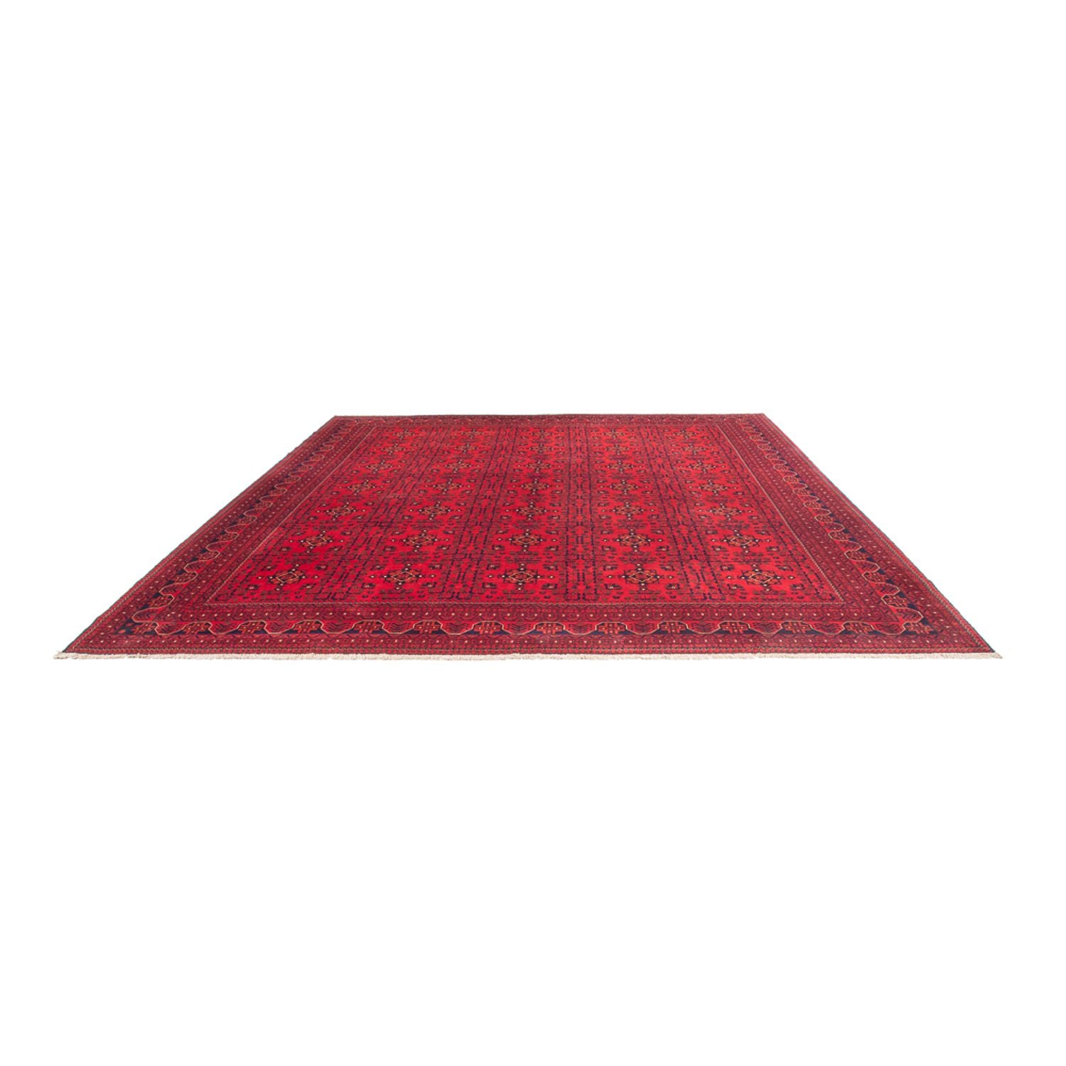 Alfombra afgana - Kunduz - 382 x 309 cm - rojo