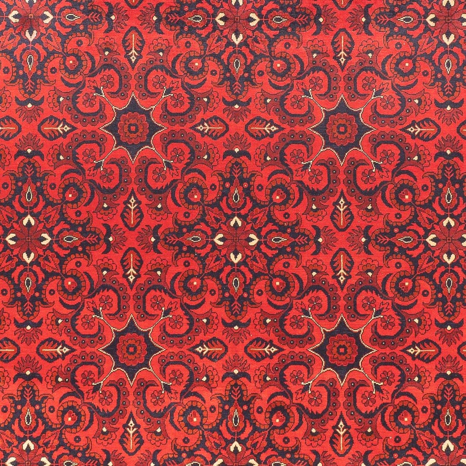 Alfombra afgana - Kunduz - 379 x 297 cm - rojo