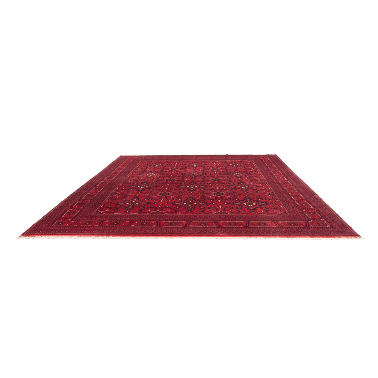 Alfombra afgana - Kunduz - 379 x 297 cm - rojo