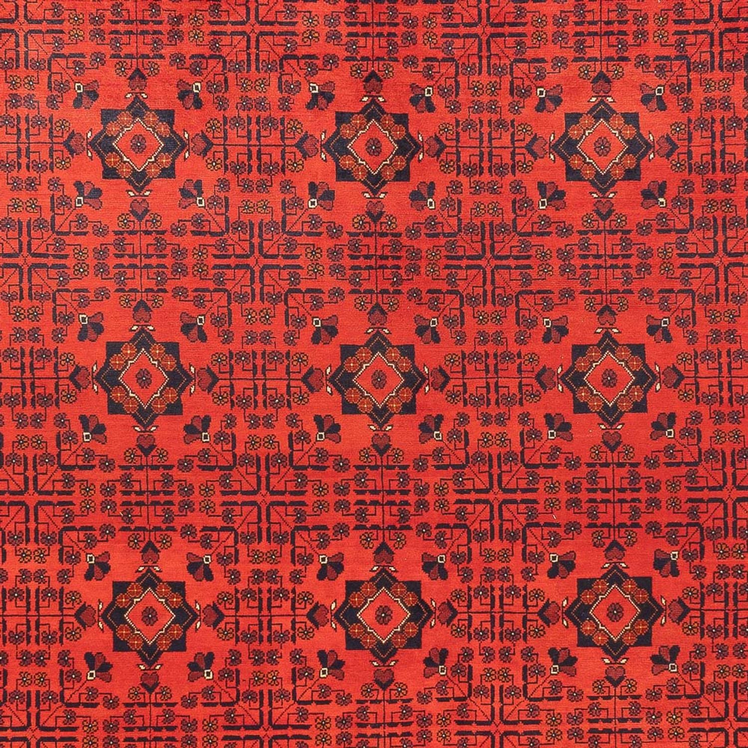 Alfombra afgana - Kunduz - 394 x 299 cm - rojo