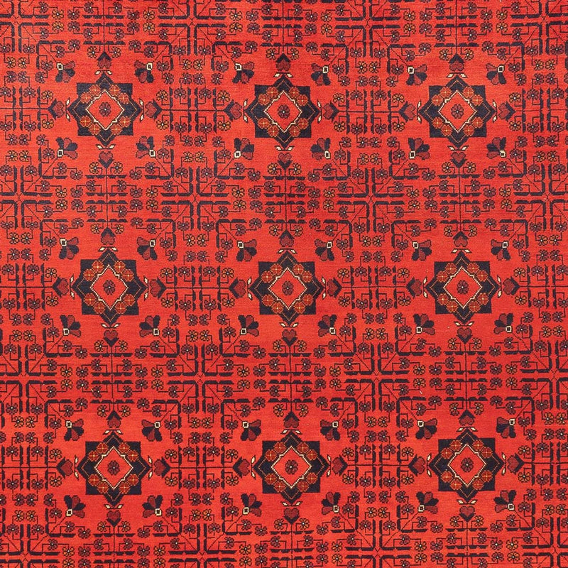 Alfombra afgana - Kunduz - 394 x 299 cm - rojo