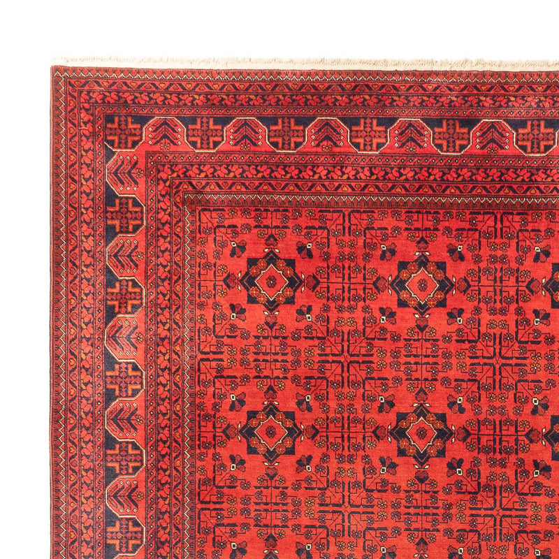 Alfombra afgana - Kunduz - 394 x 299 cm - rojo