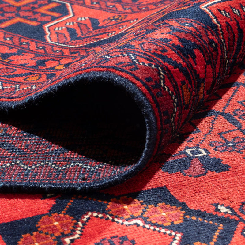 Alfombra afgana - Kunduz - 394 x 299 cm - rojo