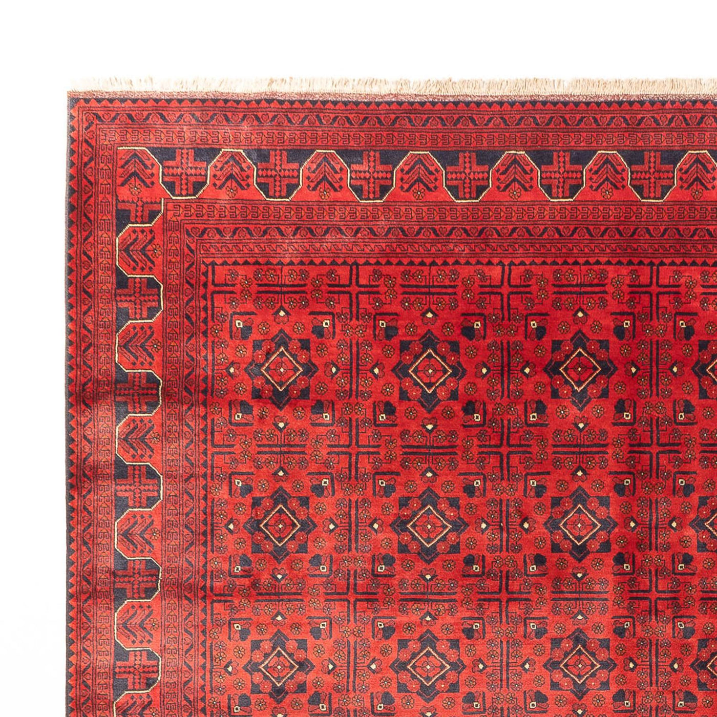 Alfombra afgana - Kunduz - 383 x 300 cm - rojo