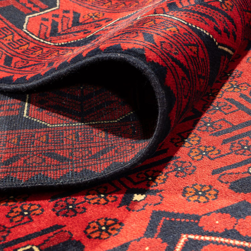 Alfombra afgana - Kunduz - 383 x 300 cm - rojo