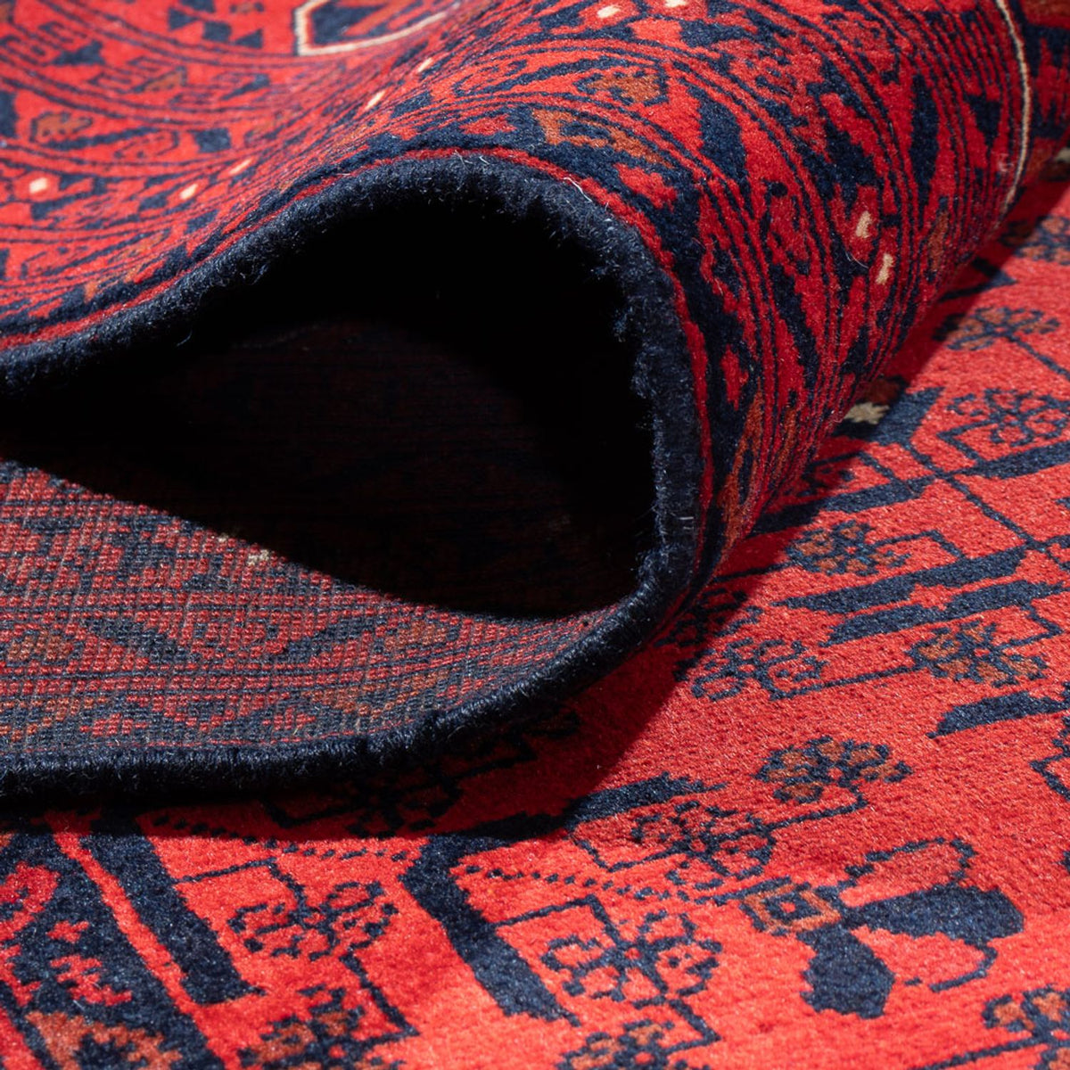 Alfombra afgana - Kunduz - 393 x 300 cm - rojo