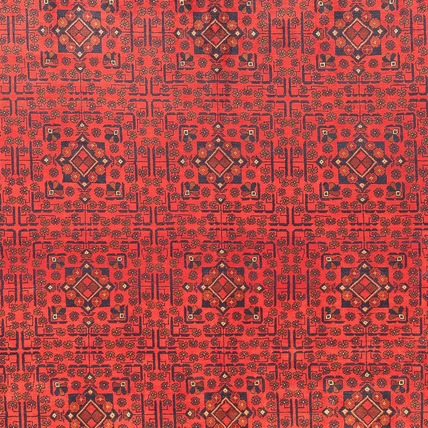 Alfombra afgana - Kunduz - 376 x 294 cm - rojo