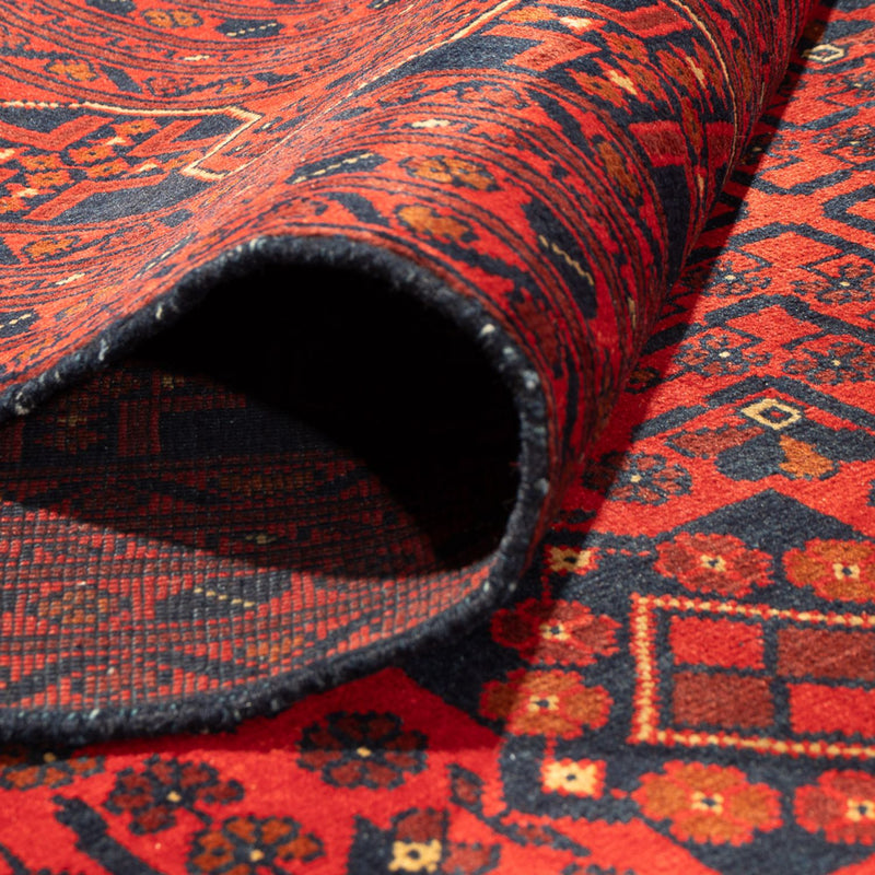 Alfombra afgana - Kunduz - 376 x 294 cm - rojo