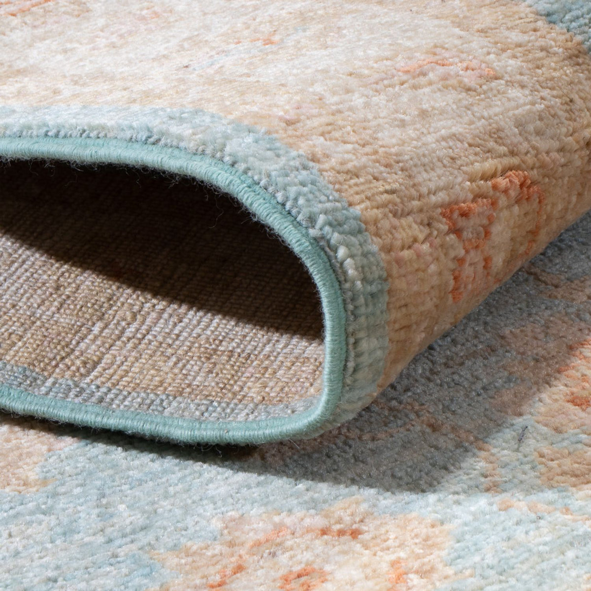 Alfombra de pasillo Alfombra Ziegler - 400 x 77 cm - turquesa