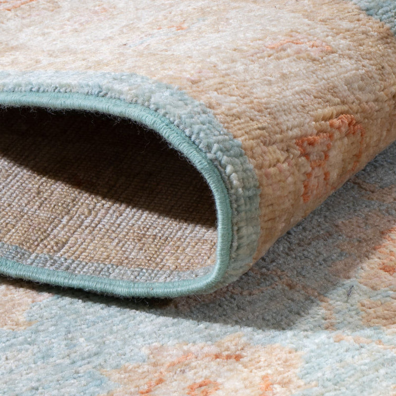 Alfombra de pasillo Alfombra Ziegler - 400 x 77 cm - turquesa