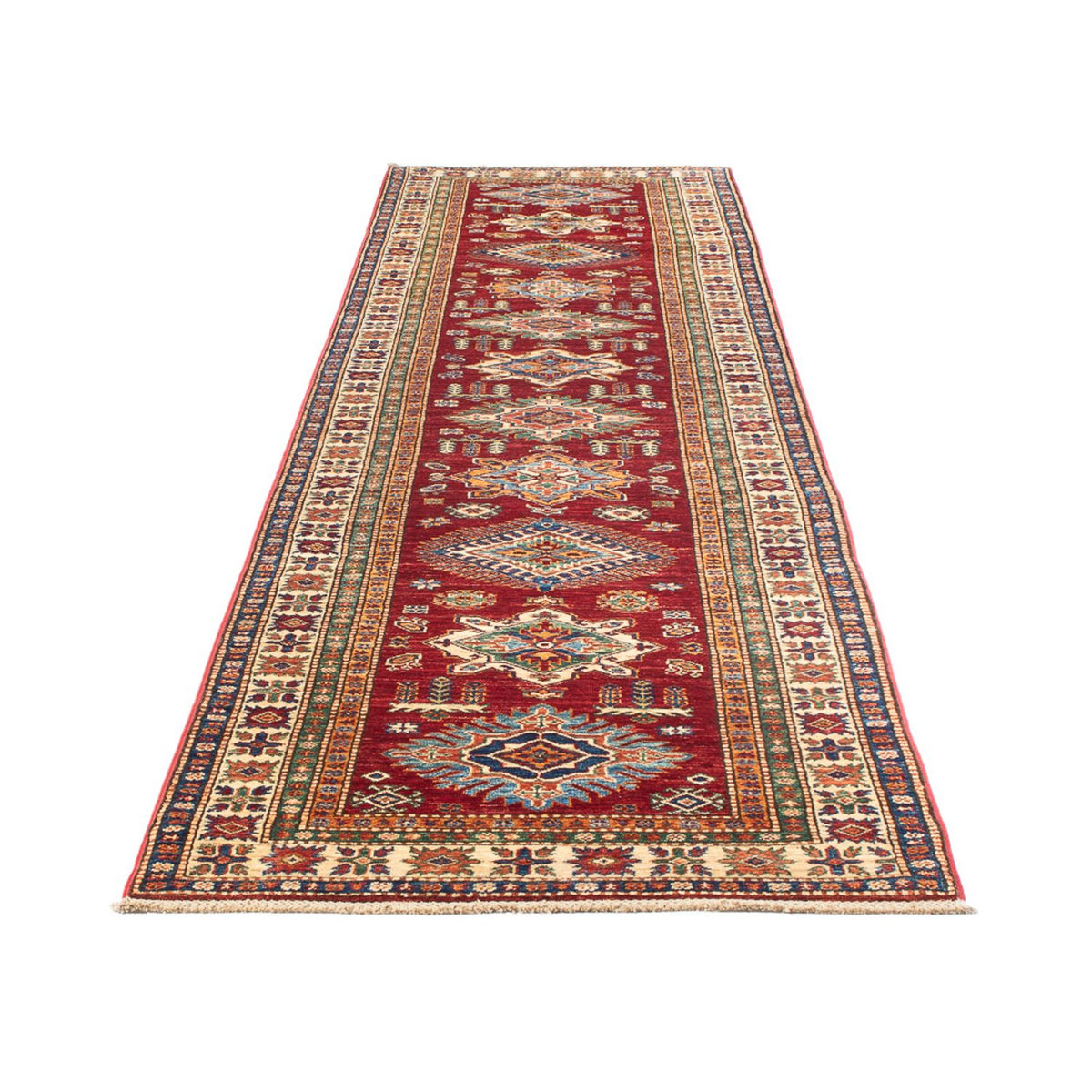Alfombra de pasillo Alfombra Ziegler - Kazak - 395 x 87 cm - rojo