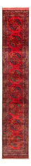 Alfombra de pasillo Alfombra afgana - 395 x 77 cm - rojo
